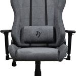Arozzi Torretta Series Soft Fabric Gaming Chair, 3D Armrests, 120 kg Weight Capacity, Two soft support pillows for your head and back, Recline the backrest up to 165°, Ash, TORRETTA-SFB-ASH2