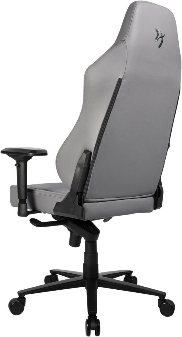 Arozzi Primo Full premium Leather Gaming Chair, Velour Neck Pillow, Up to 145kg Weight Capacity, Anthracite, PRIMO-PREM-AE - Image 4