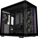 Cooler Master Elite 600 ATX Mid-tower Case with Tempered Glass, USB-C, and versatile cooling support for clean, efficient, and powerful builds, Black, E600-KGNN-S01