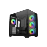 Cooler Master Elite 681 Computer Case, 4 X Pre-Installed Reverse Argb Fans, Upto 360mm AIO Support, ATX Motherboard Support, Ready for RTX 50 Series Upto 410mm, Type C Connector, Black, E681-KHNN-S00