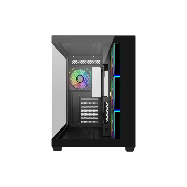 Cooler Master Elite 681 Computer Case, 4 X Pre-Installed Reverse Argb Fans, Upto 360mm AIO Support, ATX Motherboard Support, Ready for RTX 50 Series Upto 410mm, Type C Connector, Black, E681-KHNN-S00 - Image 2