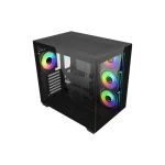 Cooler Master Elite 681 Computer Case, 4 X Pre-Installed Reverse Argb Fans, Upto 360mm AIO Support, ATX Motherboard Support, Ready for RTX 50 Series Upto 410mm, Type C Connector, Black, E681-KHNN-S00 - Image 3