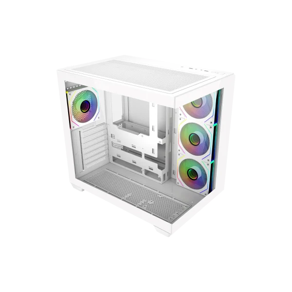 Cooler Master Elite 681 Computer Case, 4 X Pre-Installed Reverse Argb Fans, Upto 360mm AIO Support, ATX Motherboard Support, Ready for RTX 50 Series Upto 410mm, Type C Connector, White, E681-WHNN-S00 - Image 3