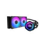 Cooler Master MasterLiquid ATMOS II Series 240mm Radiator, Dual style covers​, Ultra-low profile pump design​, Quick and easy installation​, Black, MLX-D24M-A25SZ-R1