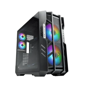 Cooler Master HAF 700 Computer Case, 200mm ARGB Fans Pre-Installed, Type C Connector, Top Removable, 480mm Radiator Support, PWM & ARGB Hub Included, Support Up to SSI-EEB Motherboard, Black, H700-IGNN-S00