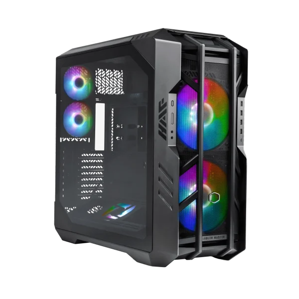 Cooler Master HAF 700 Computer Case, 200mm ARGB Fans Pre-Installed, Type C Connector, Top Removable, 480mm Radiator Support, PWM & ARGB Hub Included, Support Up to SSI-EEB Motherboard, Black, H700-IGNN-S00 - Image 3