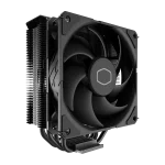 Cooler Master Hyper 212 CPU Air Cooler - Aluminium Finish, 4 Compact Continuous Direct Contact Heat Pipes, SickleFlow 120 Edge Fan, LGA1700 & AM5 Brackets - Black, RR-S4KK-25SN-R1