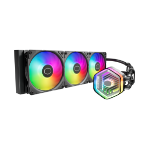 Cooler Master MasterLiquid 360 Atmos ARGB Close-Loop AIO Liquid Cooler, Customize Pump, Sickleflow Edge PWM Fans, 360mm Radiator, CryoFuze, AMD Ryzen AM5/AM4, Intel LGA1700/1200, MLX-D36M-A25PZ-R1
