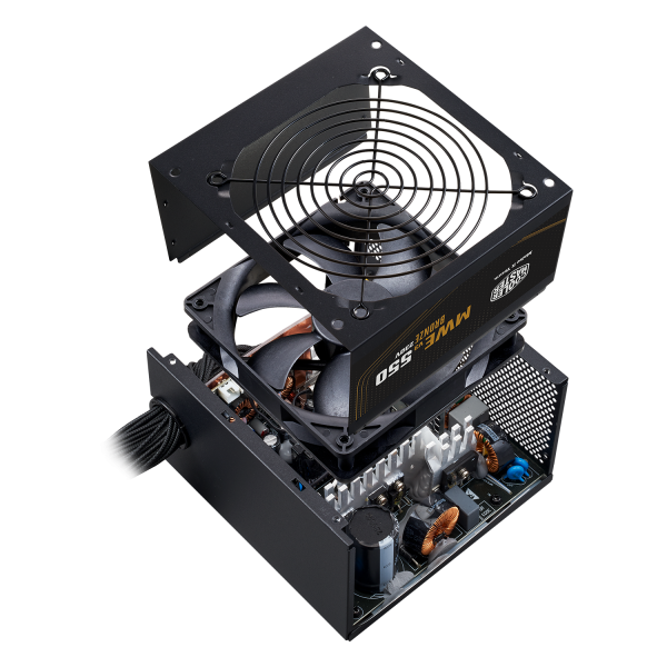 Cooler Master MWE Bronze 550 V3 ATX 31 Power Supply, 80+ Bronze Certified, 120mm HDB Fan, Non-Modular, Peakpower 200 percent, Black, MPE-5501-ACABW-3BUK - Image 5
