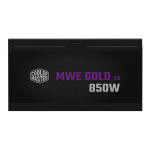 Cooler Master MWE Gold 850 V3 ATX 3.1 Power Supply, 80+ Gold Certified, Silent fan performance with a zero-RPM mode, Fully Modular, Black, MPX-8503-AFAG-2EBUK