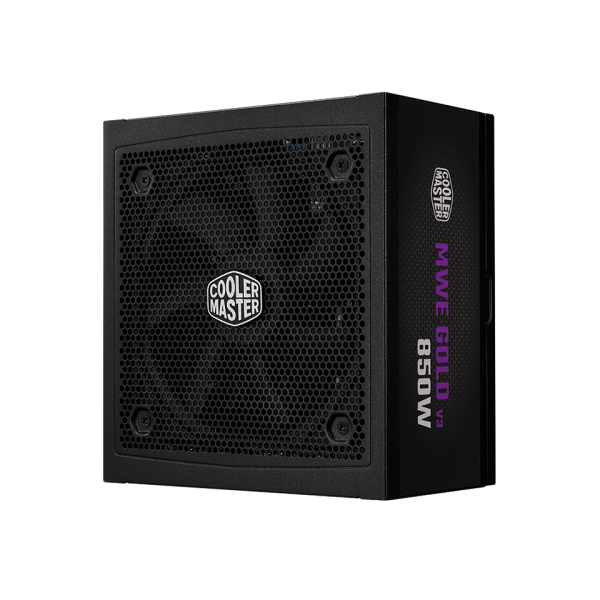 Cooler Master MWE Gold 850 V3 ATX 3.1 Power Supply, 80+ Gold Certified, Silent fan performance with a zero-RPM mode, Fully Modular, Black, MPX-8503-AFAG-2EBUK - Image 2