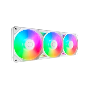 Cooler Master SickleFlow Edge 360 Single-Frame aRGB PC Case|Liquid Cooler Fan, 360mm, Single Modular Cable, PWM 2,050 RPM, Air Balance Blades, Loop Dynamic Bearing, Radiant aRGB Lighting, White, MFX-B2DW-25TP2-R1