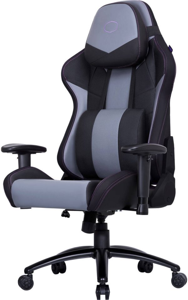 Cooler Master Caliber R3 Gaming Chair, Steel Frame, Wider Seat, 2D Armrests and Full 180° Recline, 150 kg load, Black-Grey, CMI-GCR3-BK - Image 3