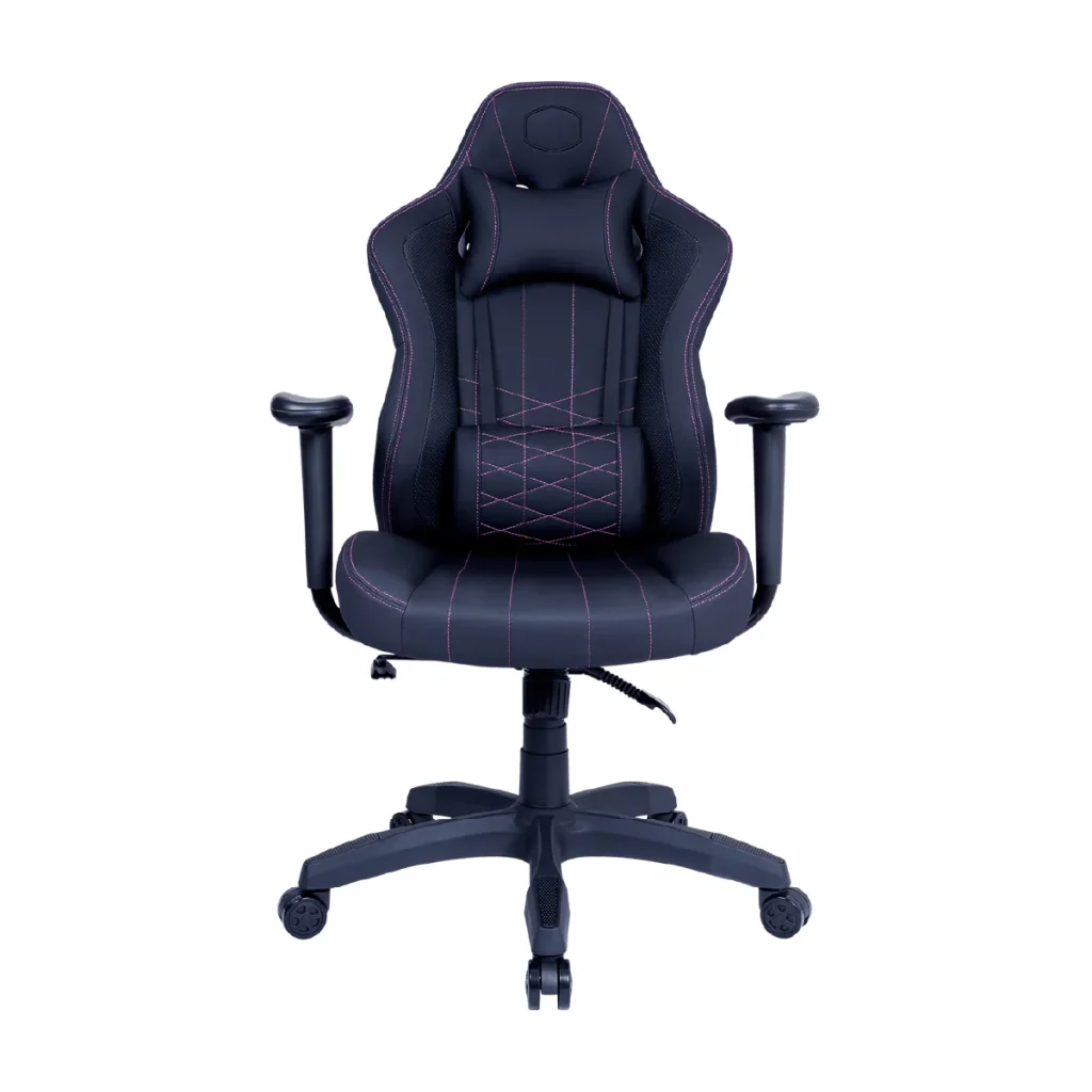 Cooler Master Caliber E1 Ergonomic Chair with Fixed Armrests and Head/Lumbar Support, Black, CMI-GCE1-BK