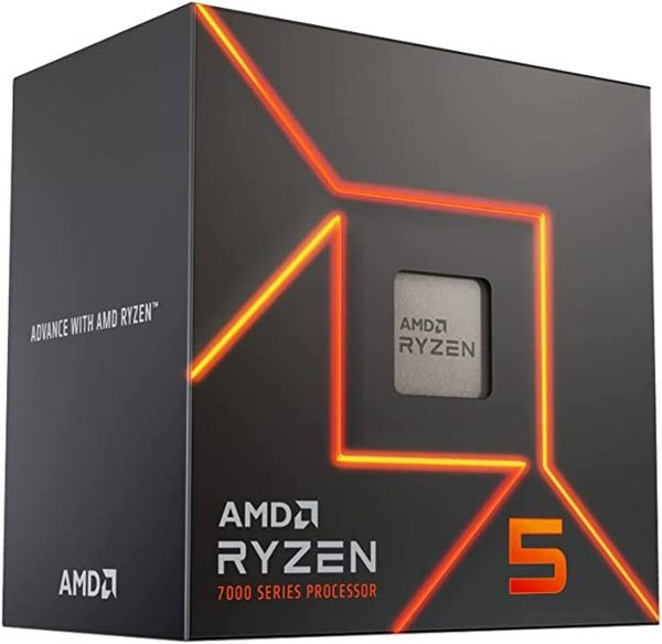 AMD Ryzen™ 5 7600 Desktop Processor, AM5, 6 Cores & 12 Threads, 5.1GHz Boost Clock, AMD Radeon Graphics, Includes Wraith Stealth Cooler, 100-100001015BOX - Image 2