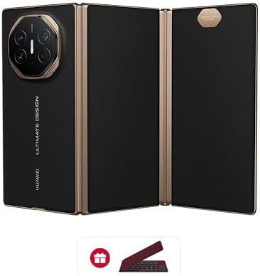 HUAWEI Mate XT ULTIMATE DESIGN Super Slim Tri-Fold Design Smartphone, 16GB+512GB, Ultra Aperture XMAGE Camera, 10.2-inch Hi-Res HUAWEI X-True Display + MultiView in One, Black