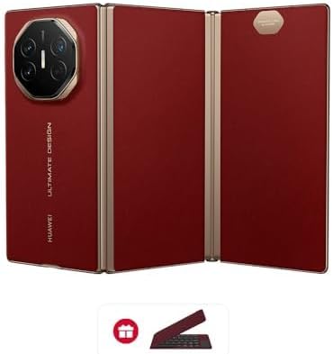 HUAWEI Mate XT ULTIMATE DESIGN Super Slim Tri-Fold Design Smartphone, 16GB+512GB, Ultra Aperture XMAGE Camera, 10.2-inch Hi-Res HUAWEI X-True Display + MultiView in One, Red