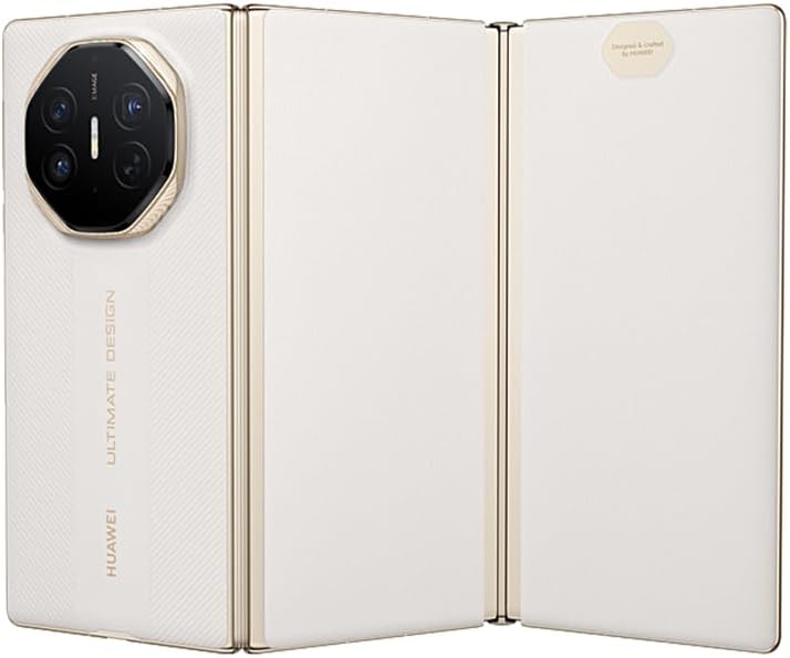 HUAWEI Mate XT ULTIMATE DESIGN Super Slim Tri-Fold Design Smartphone, 16GB+512GB, Ultra Aperture XMAGE Camera, 10.2-inch Hi-Res HUAWEI X-True Display + MultiView in One, White
