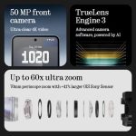 Nothing Phone 3a Pro, 12 GB RAM, 256 GB Storage, 7s Gen3 | Octa Core Processor, 50MP (Main) + 50MP (3X Periscope)+ 8MP (Ultra-Wide) Rear Camera, 5000 mAh Battery, Black - Image 3