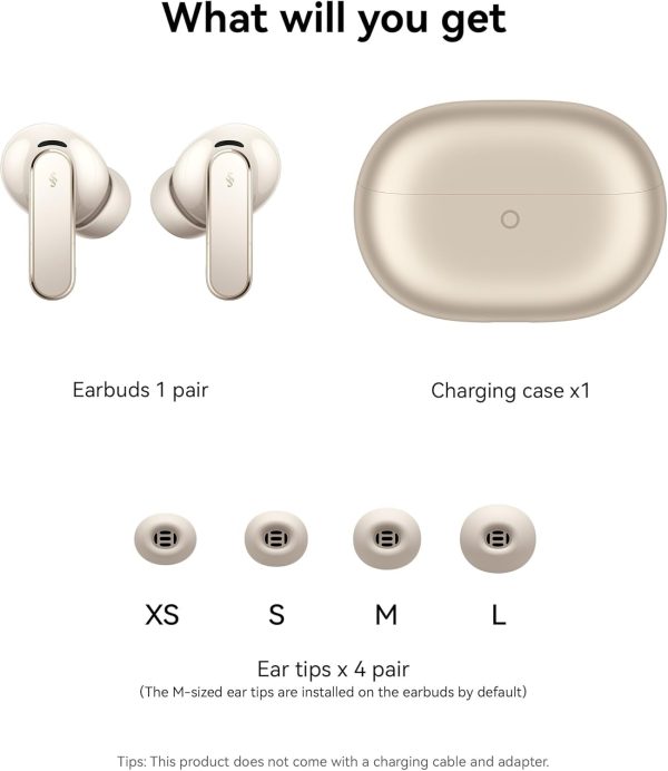 HUAWEI FreeBuds Pro 5 Wireless Bluetooth Headphones, In-Ear Headphones, AI Noise Cancelling for Business & Office, Stable Calls, IP57, for Sports, 38 Hours Battery, Sand - Image 2