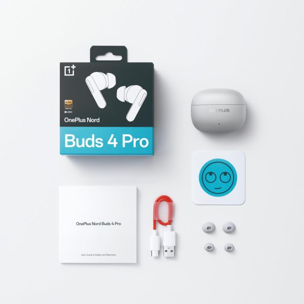 OnePlus Nord Buds 4 Pro TWS Earbuds, Upto 55dB Real-time ANC, Adaptive Mode, 12mm Titanium-Coated Driver, Spatial Audio, Upto 54hrs Playback, Dual-Device connectivity, 47ms Low Latency, Radiant Gray - Image 7
