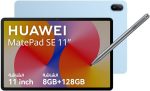 HUAWEI MatePad SE 11 11.0" Tablet With Case, WIFI Only, 8GB+128GB, Crystal Blue