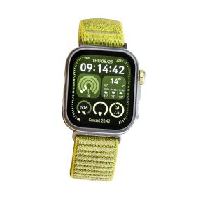 Huawei Watch FIT4 Pro Smartwatch, 1.82" Sapphire Display Titanium Alloy Bezel, Up to 10-Day Battery Life, Dual Band GPS, Golf Courses map, 40 m Free Diving, Compatible with Android iOS, Green