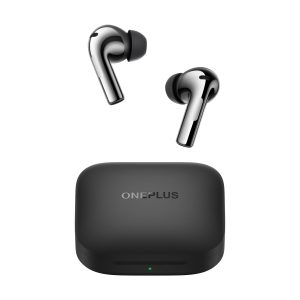 OnePlus Buds 3 Truly Wireless Bluetooth Earbuds with Upto 49dB Smart Adaptive Noise Cancellation,Hi-Res Sound Quality,Sliding Volume Control,10mins for 7Hours Fast Charging with Upto 44Hrs Playback, Metallic Grey