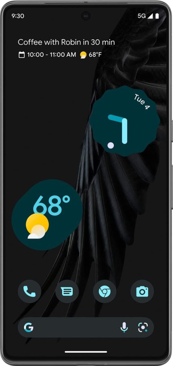 Google Pixel 7 5G Mobile Phone, Full HD+ OLED Display, 8GB RAM, 128GB Storage, 4270 mAh Battery, Android 13 OS, Obsidian - Image 3