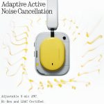 Nothing Headphone (a) 2026 New, Adaptive Active Noise Cancelling Headphones, Wireless Over Ear Bluetooth 5.4 ANC Headset with LDAC Hi-Res, 5 HD Mics Ultra Bass via APP, 135 Hours Playtime, Yellow - Image 6