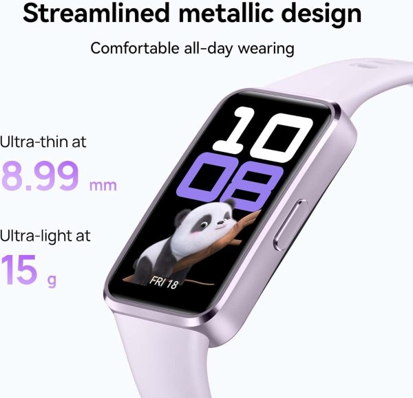 Huawei Band 10, AI Fitness Monitoring, Sleep Analysis, Emotional Wellbeing Assistant, Pink Strap - Image 2