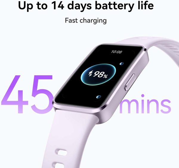 Huawei Band 10, AI Fitness Monitoring, Sleep Analysis, Emotional Wellbeing Assistant, Pink Strap - Image 3