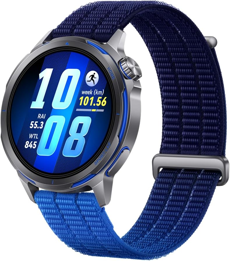 HUAWEI WATCH GT Runner 2 Smartwatch, up to 14 days battery life, Marathon Mode, Health monitoring, HRV, ECG, SpO2, Sleep tracking, GPS, NFC, Bluetooth calls, iOS Android Compatible, Blue
