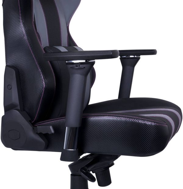 Cooler Master Caliber X2 Ergonomic Gaming Chair, Aluminum Base, 4D Armrests, Larger Backrest, 180° Recline, Black-Grey, CMI-GCX2-GY - Image 4