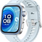 Huawei Watch FIT4 Pro Smartwatch, 1.82" Sapphire Display Titanium Alloy Bezel, Up to 10-Day Battery Life, Dual Band GPS, Golf Courses map, 40 m Free Diving, Compatible with Android iOS, Blue