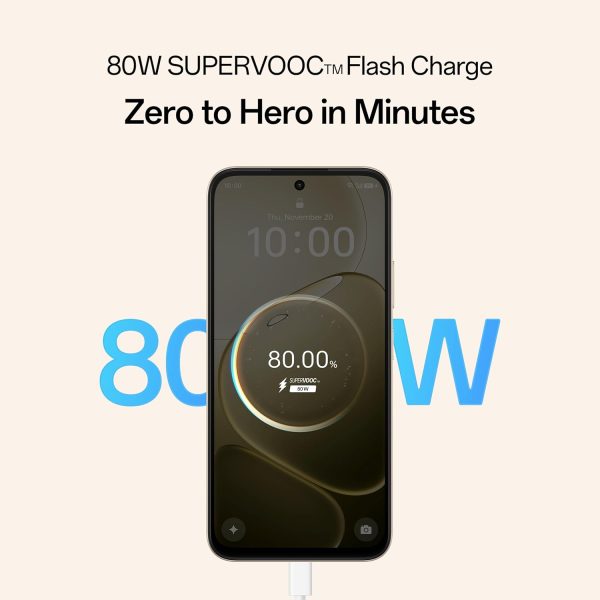 Oppo A6 Pro 5G Mobile Phone, 8GB RAM, 256GB Storage, 6.75 Inch Screen, 144Hz Display, 7000mAh Battery, 80W Fast Charging,16MP Front & 50MP Main Camera, Gold - Image 5