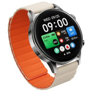 Black Shark S3 Smartwatch with Magnetic Strap, ENC Bluetooth Call Watches, 1.43" AMOLED, 150+ Sport Modes, GPS, 15-Day Battery Life, Fitness Tracker with Health Monitoring, Silver