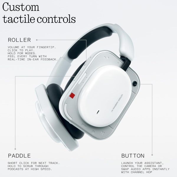 Nothing Headphone (a) 2026 New, Adaptive Active Noise Cancelling Headphones, Wireless Over Ear Bluetooth 5.4 ANC Headset with LDAC Hi-Res, 5 HD Mics Ultra Bass via APP, 135 Hours Playtime, Yellow - Image 5