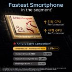 iQOO Neo 10 Mobile Phone, 8GB RAM, 256GB Storage, Segment's Fastest Processor with Snapdragon 8s Gen 4 & Supercomputing chip Q1, 120W FlashCharge, Segment's Brightest AMOLED Display, Asphalt Black - Image 2