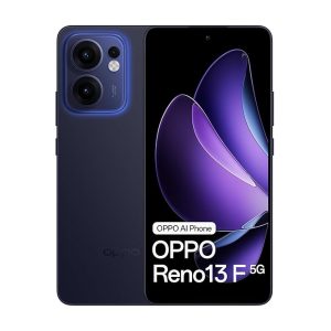 OPPO Reno13 F 5G AI Smart Phone, 12GB RAM, 512GB Storage, 120Hz Smart Adaptive Screen,  50MP Main Camera with OIS, Livephoto | AI Editor IP69 Water and Dust Resistance, Blue