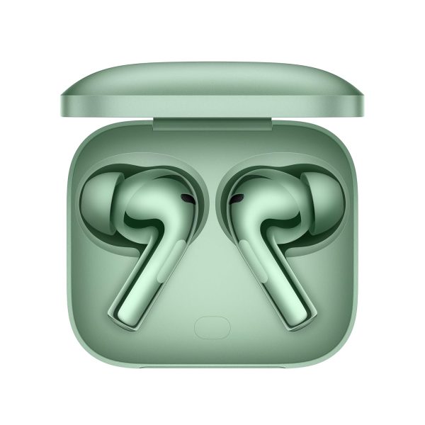 OnePlus Buds 3 Truly Wireless Bluetooth Earbuds with Upto 49dB Smart Adaptive Noise Cancellation,Hi-Res Sound Quality,Sliding Volume Control,10mins for 7Hours Fast Charging with Upto 44Hrs Playback, Minty Green - Image 2