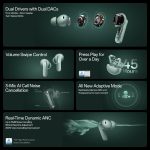 OnePlus Buds 4 TWS Earbuds with Upto 55dB Real-time ANC, Adaptive Mode, Dual Drivers and DACs, 3D Audio, Upto 45hrs Music Playback, Dual-Device connectivity, 47ms Low Latency, Zen Green - Image 6