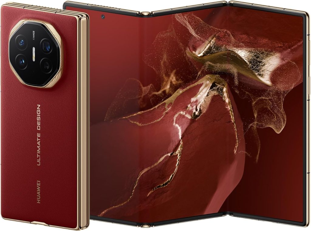 HUAWEI Mate XT ULTIMATE DESIGN Super Slim Tri-Fold Design Smartphone, 16GB+512GB, Ultra Aperture XMAGE Camera, 10.2-inch Hi-Res HUAWEI X-True Display + MultiView in One, Red