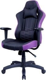 Cooler Master Caliber E1 Ergonomic Chair with Fixed Armrests and Head/Lumbar Support, Black+Purple, CMI-GCE1-PR - Image 9