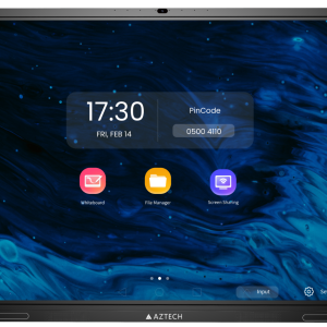 AZTECH Ideaflow Pro 98″ 4K Interactive Display, 16 GB Ram, 512GB Storage, 60Hz Refresh Rate, 8ms Response Time, 48 MP AI Camera, 50 PT Touch, Wi- Fi 6, Android 13, Black, AZ2598-U01