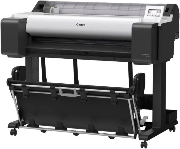 Canon imagePROGRAF TM-350 Inkjet Printer, 5-colour pigment ink, 2,400 x 1,200 dpi Print Resolution, USB/Ethernet/Wireless, White - Image 2