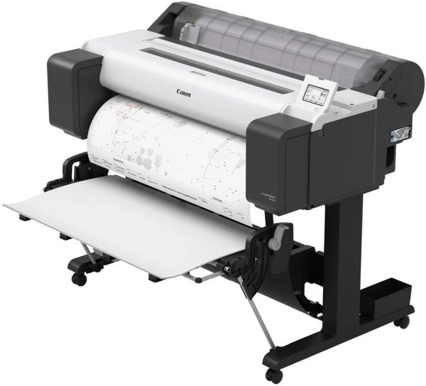 Canon imagePROGRAF TM-350 Inkjet Printer, 5-colour pigment ink, 2,400 x 1,200 dpi Print Resolution, USB/Ethernet/Wireless, White - Image 4
