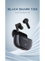 Black Shark T23 Wireless Earbuds, Bluetooth 5.4 Headphones with 13mm Drivers, 40H Playtime, ENC Noise Cancelling for Calls, IPX4 Water Resistant - Black