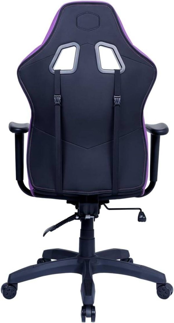 Cooler Master Caliber E1 Ergonomic Chair with Fixed Armrests and Head/Lumbar Support, Black+Purple, CMI-GCE1-PR - Image 7