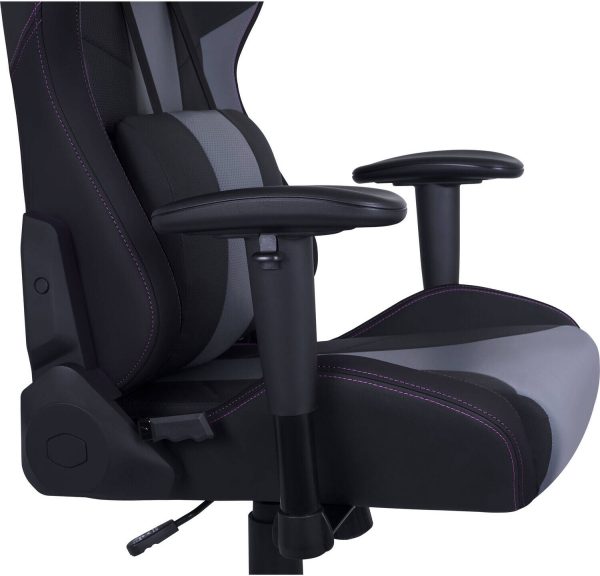 Cooler Master Caliber R3 Gaming Chair, Steel Frame, Wider Seat, 2D Armrests and Full 180° Recline, 150 kg load, Black-Grey, CMI-GCR3-BK - Image 4